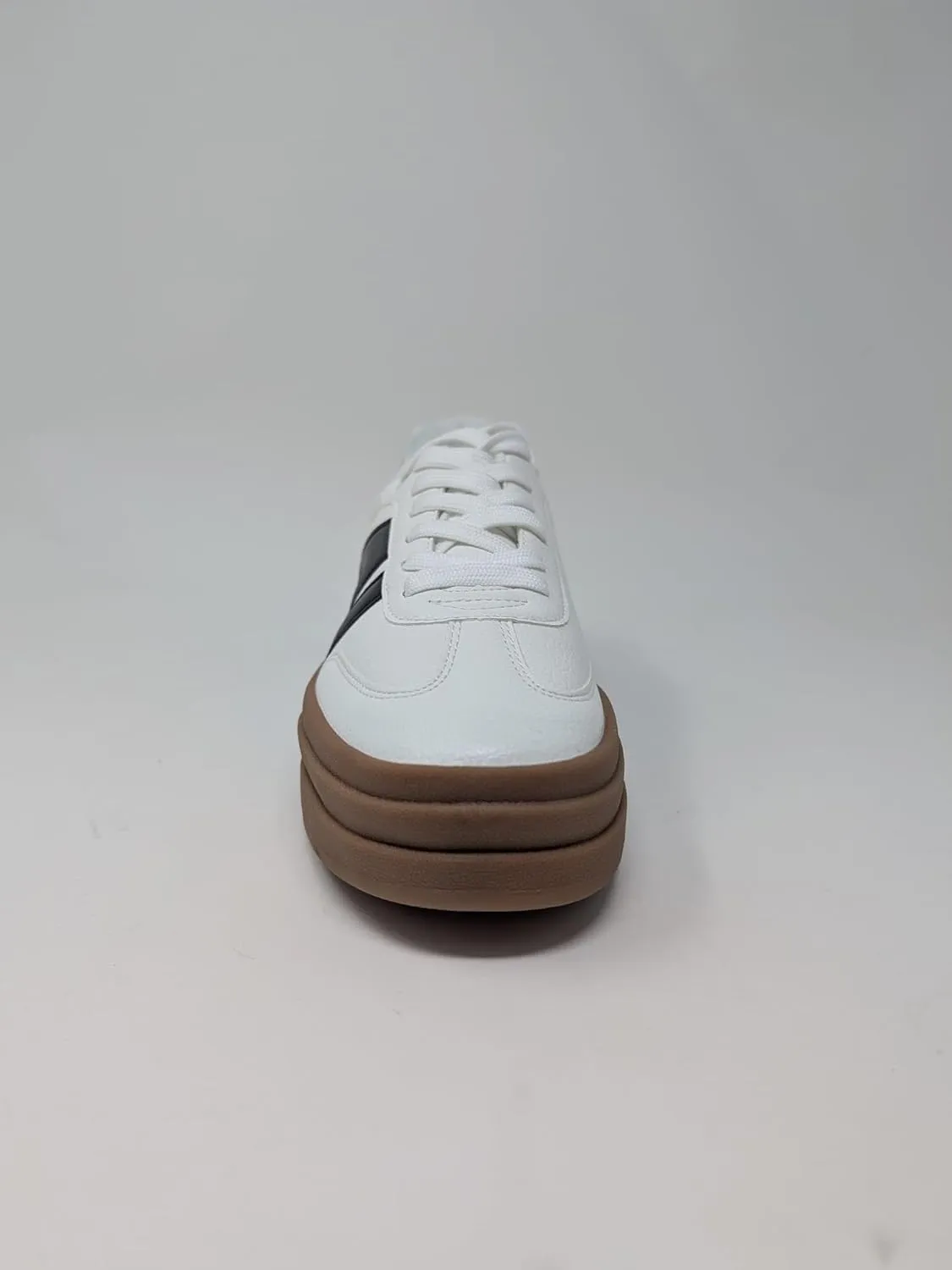 Women's Low Top Chunky Platform Sole Lace Up Sneakers