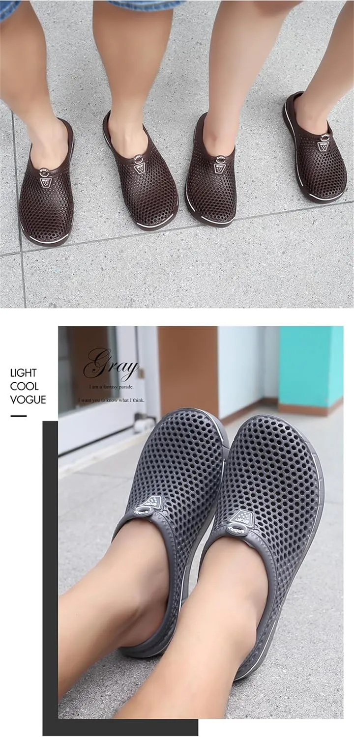 Women's Men's Breathable Clogs Garden Clogs Shoes Casual Slippers Unisex Quick Drying Sandals Anti-Skid Beach Shoes