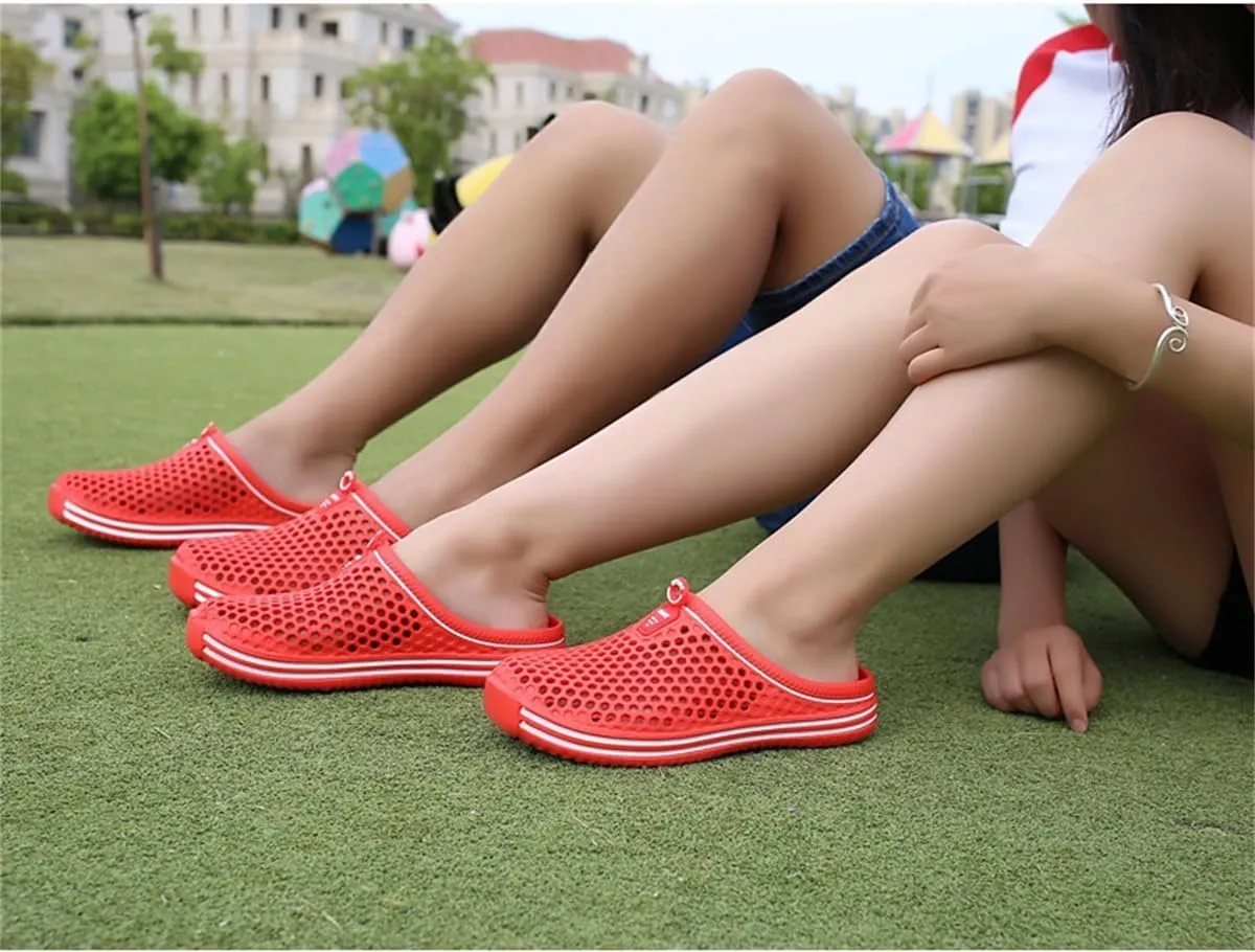 Women's Men's Breathable Clogs Garden Clogs Shoes Casual Slippers Unisex Quick Drying Sandals Anti-Skid Beach Shoes
