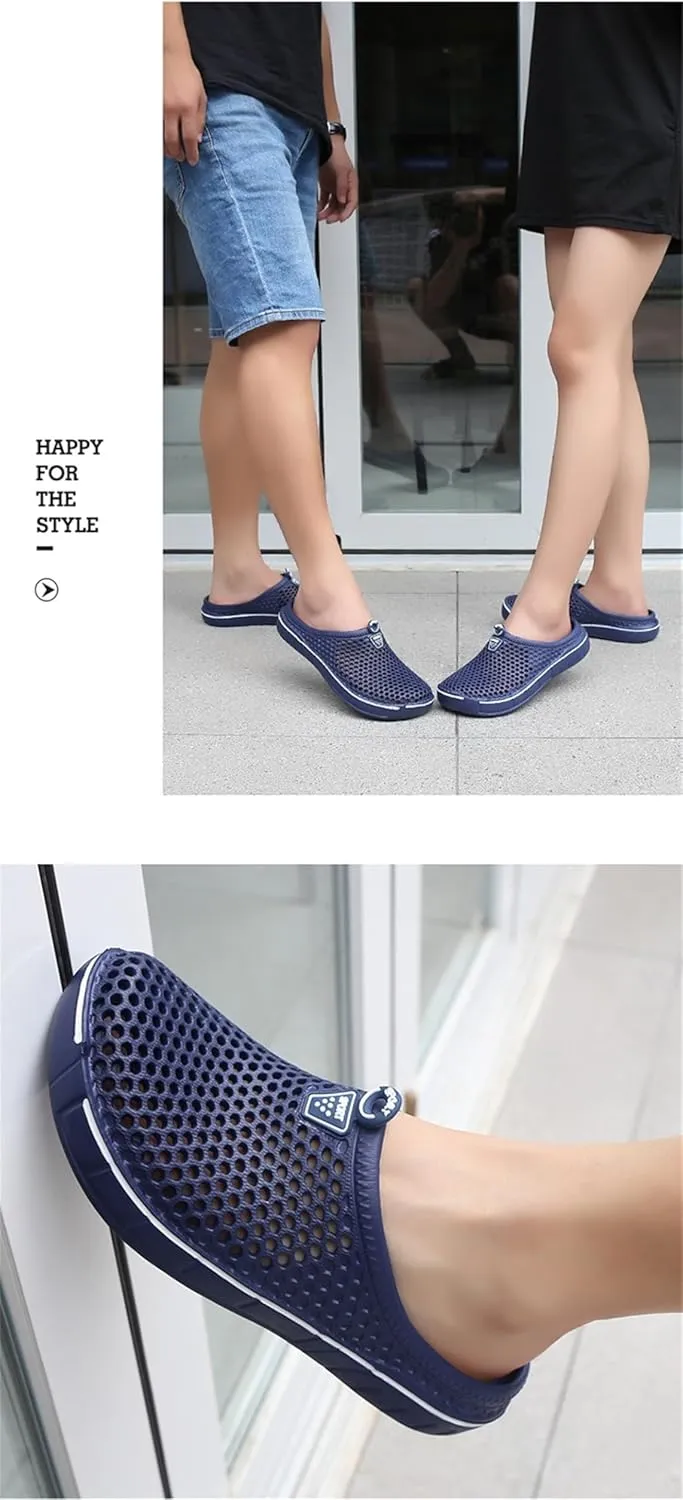 Women's Men's Breathable Clogs Garden Clogs Shoes Casual Slippers Unisex Quick Drying Sandals Anti-Skid Beach Shoes