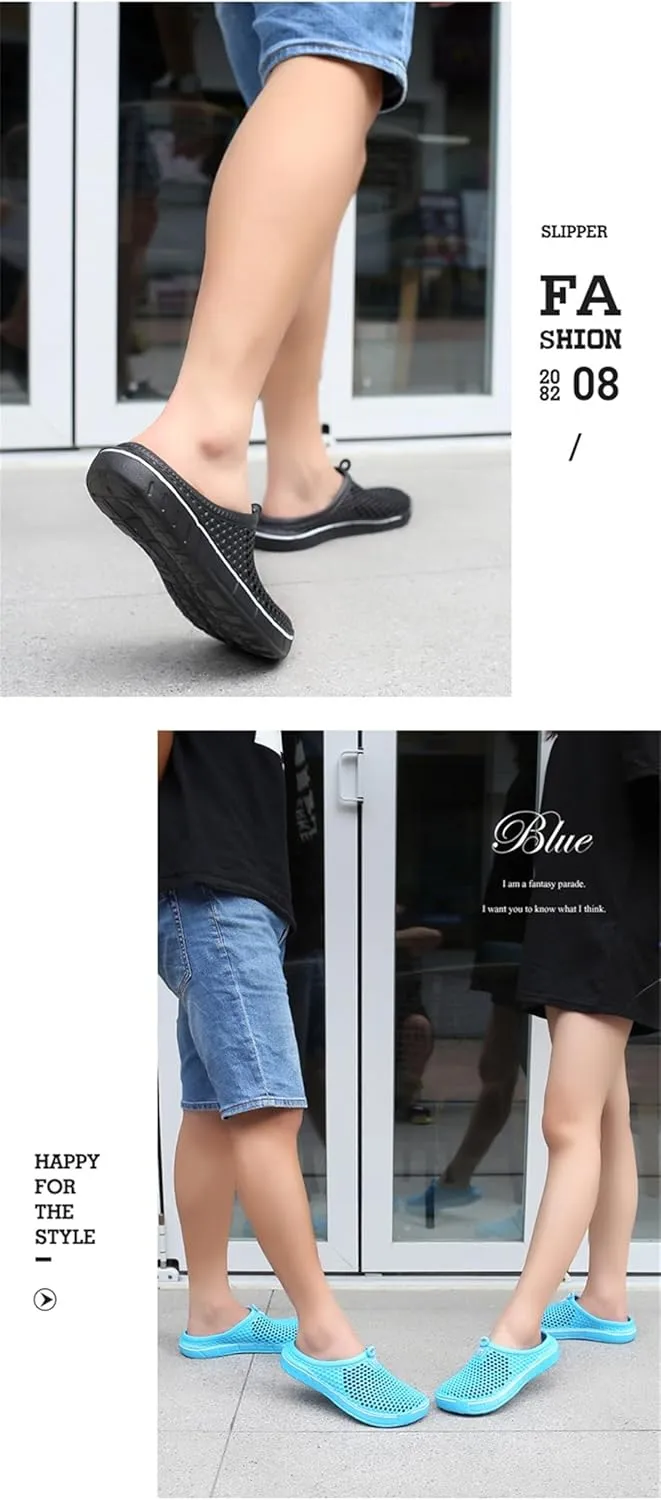 Women's Men's Breathable Clogs Garden Clogs Shoes Casual Slippers Unisex Quick Drying Sandals Anti-Skid Beach Shoes