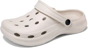 Womens Mens Garden Clogs with Arch Support Slip-On Work Shoes, Quick-Dry Water Sandals, Casual Comfortable Slippers