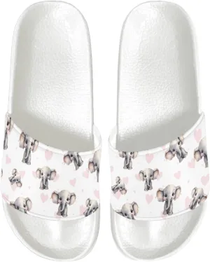 Womens Pillow House Comfy Slide Sandals Open Toe White Flat Shoes Leather Slip On Sandals Quick Drying Slippers Pain Relief Footwear Easy to Clean