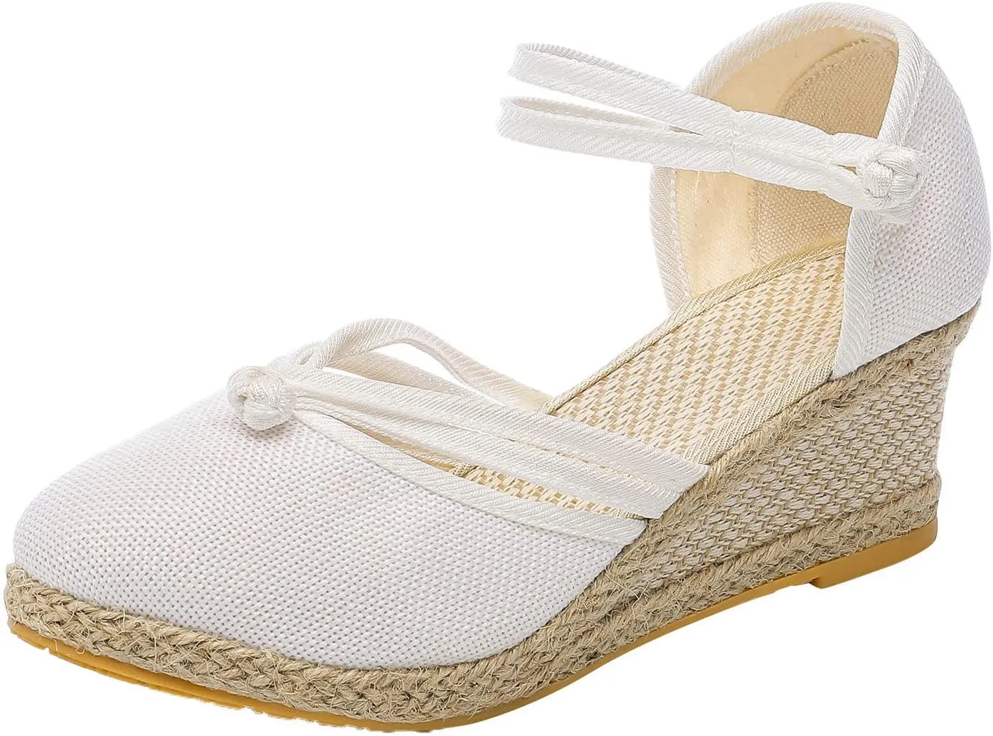 Womens Platform Sandals Comfortable Dressy Sandals Women Low Heel Wedges Ankle Strap Soft Closed Toes Summer Shoes
