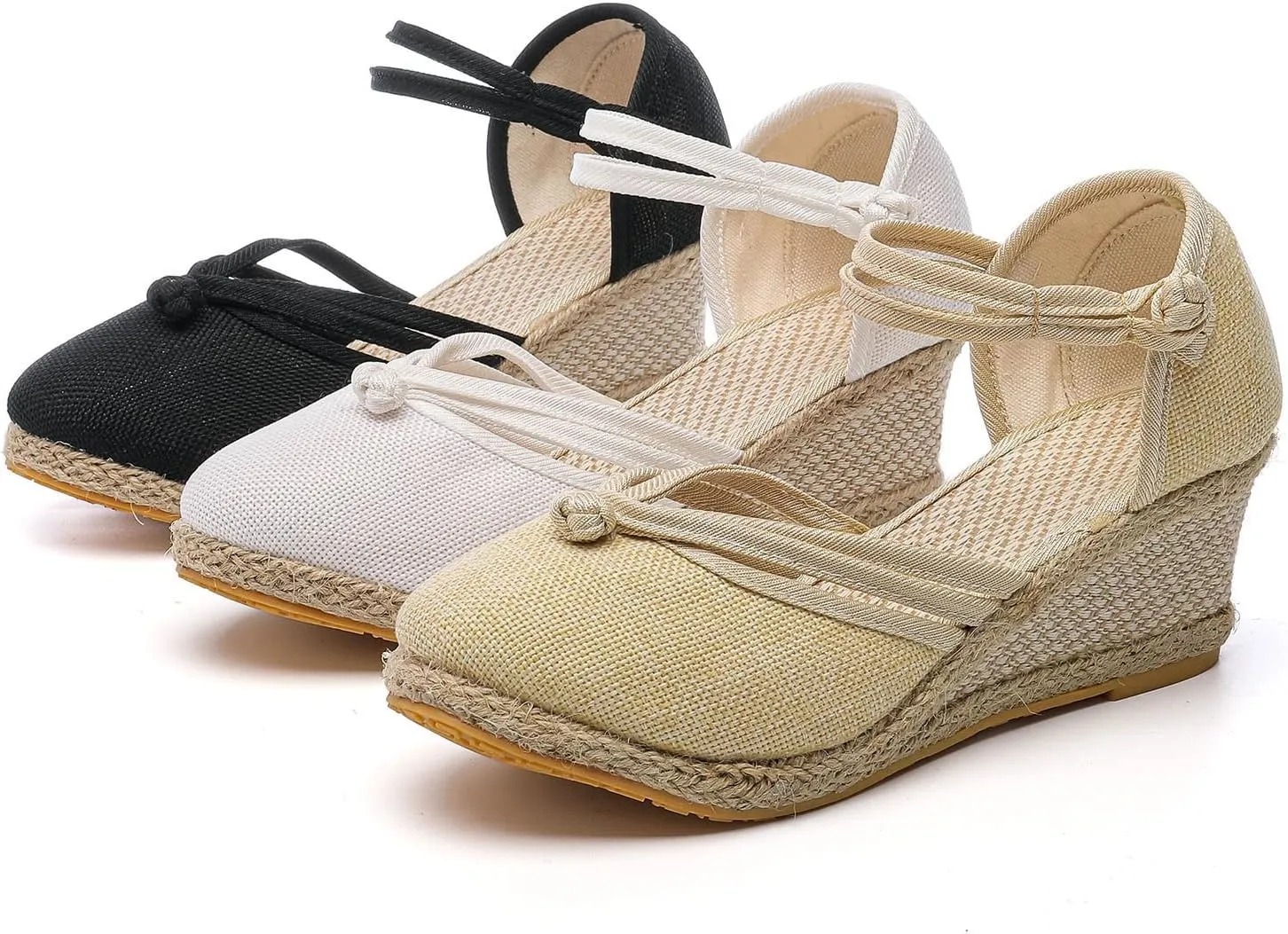 Womens Platform Sandals Comfortable Dressy Sandals Women Low Heel Wedges Ankle Strap Soft Closed Toes Summer Shoes