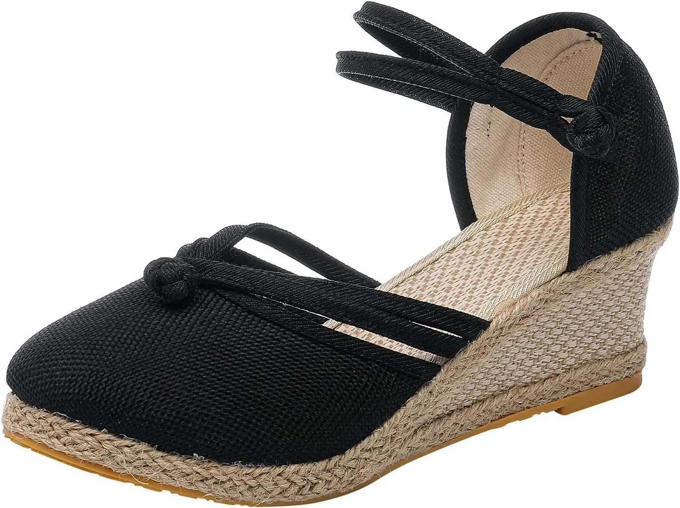 Womens Platform Sandals Comfortable Dressy Sandals Women Low Heel Wedges Ankle Strap Soft Closed Toes Summer Shoes