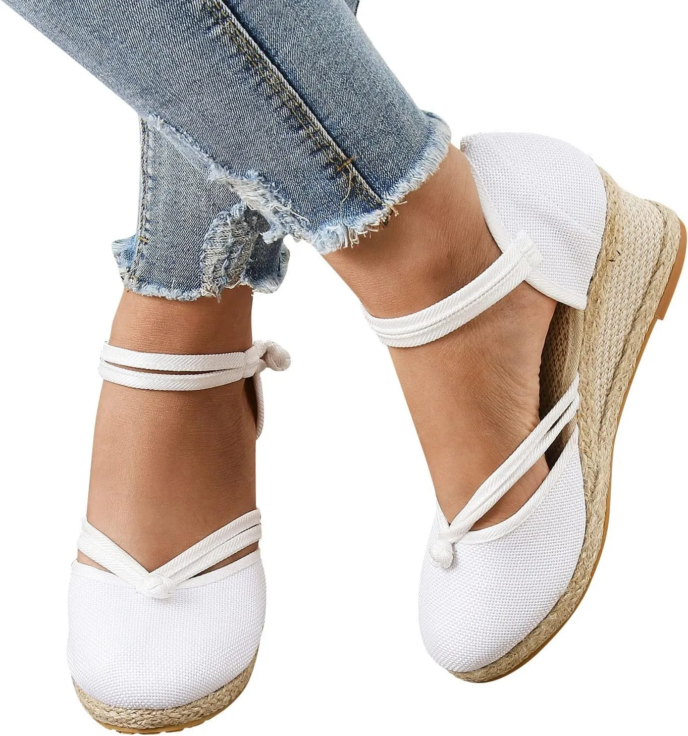 Womens Platform Sandals Comfortable Dressy Sandals Women Low Heel Wedges Ankle Strap Soft Closed Toes Summer Shoes