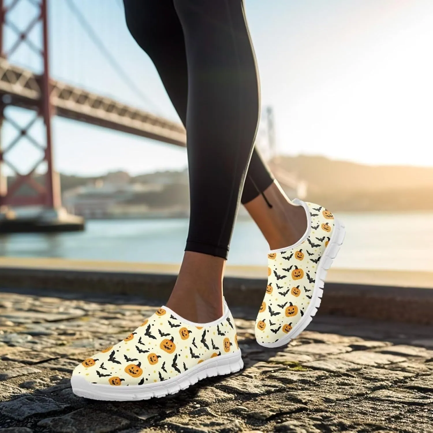 Women's Sneaker Casual Low Top Outdoor Walking Sneaker Soft Lightweight Breathable Slip On Summer Shoes for Ladies