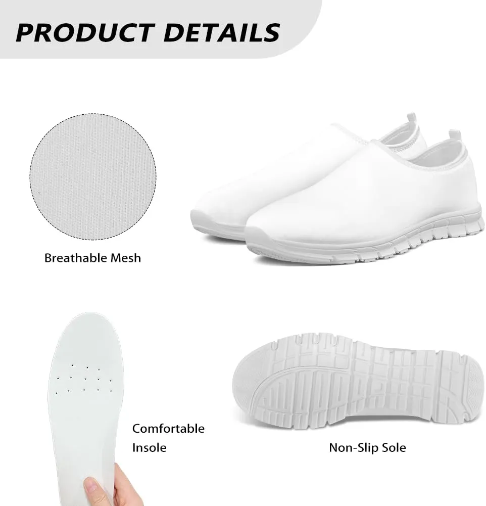 Women's Sneaker Casual Low Top Outdoor Walking Sneaker Soft Lightweight Breathable Slip On Summer Shoes for Ladies