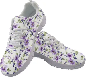 Womens Sports Trainer Shoes Girls Running Causal Travel Sneakers Outdoor Walking Low Heel Lace up Breathable Lightweight Shoe