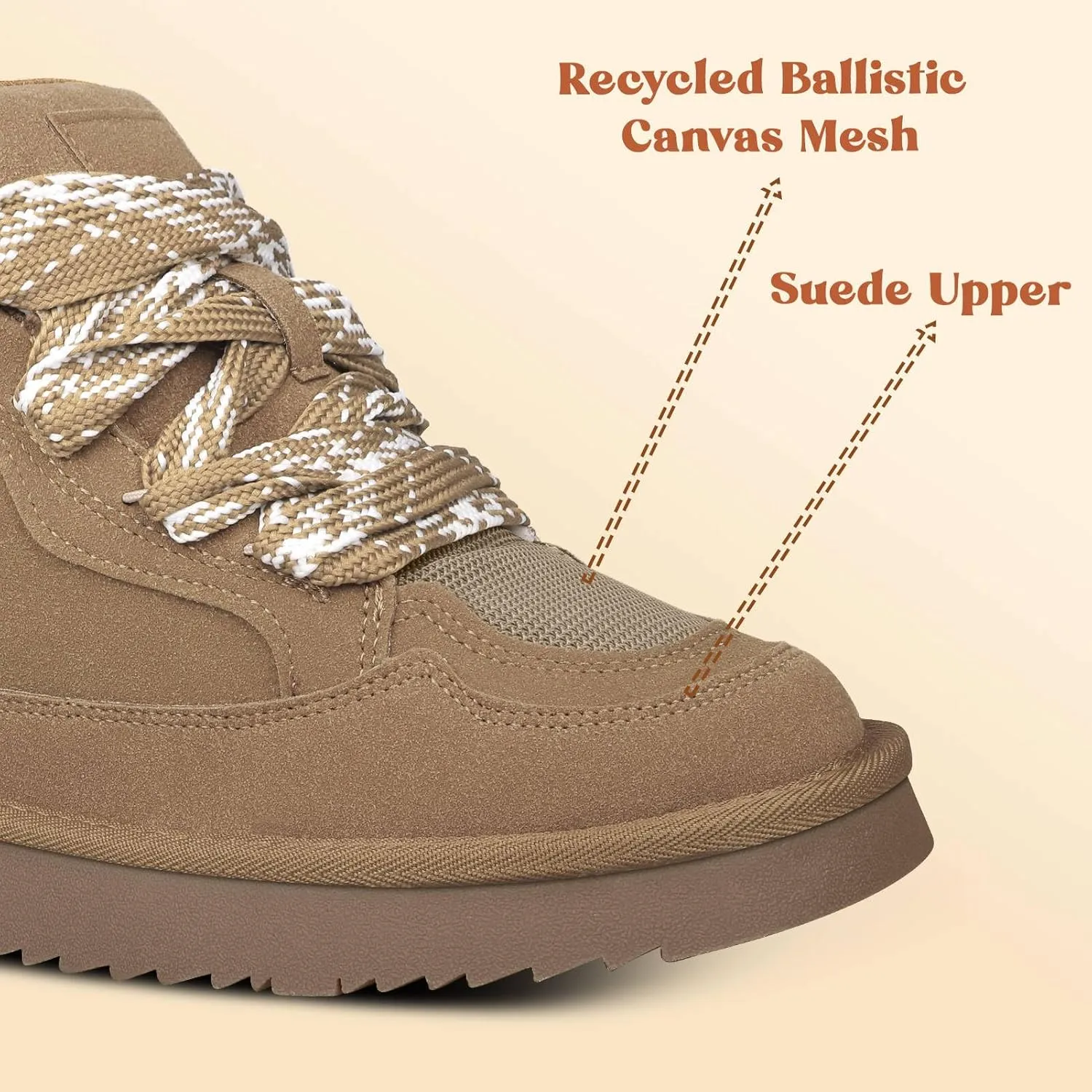 Women's Suede Sneakers Fashion Lace-up Sneakers for Women Casual Comfortable Anti-Slip Outdoor Walking Shoes