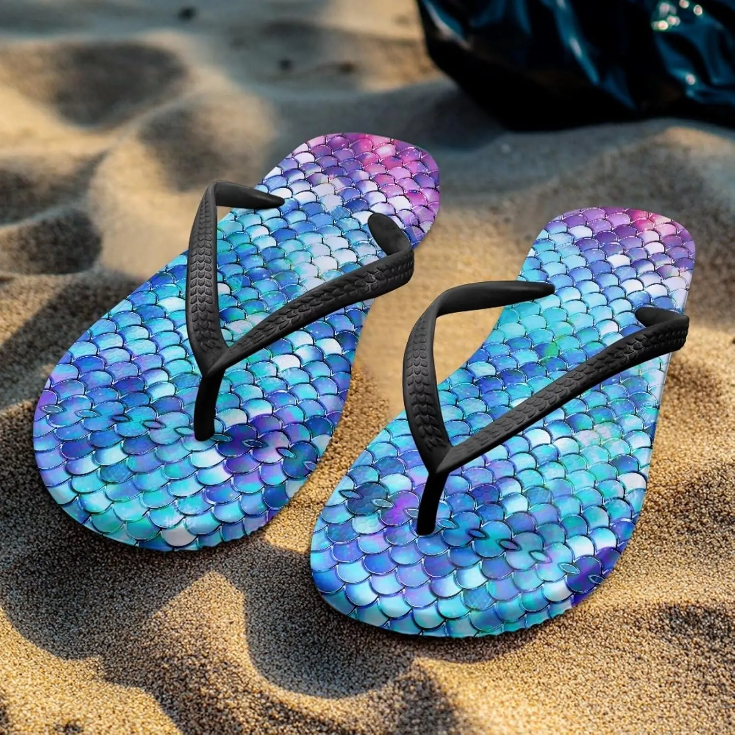 Womens Thong Flip Flop Flat Sandals Non-Slip Wide Width Beach Flip Flops Casual Bathroom Shoes