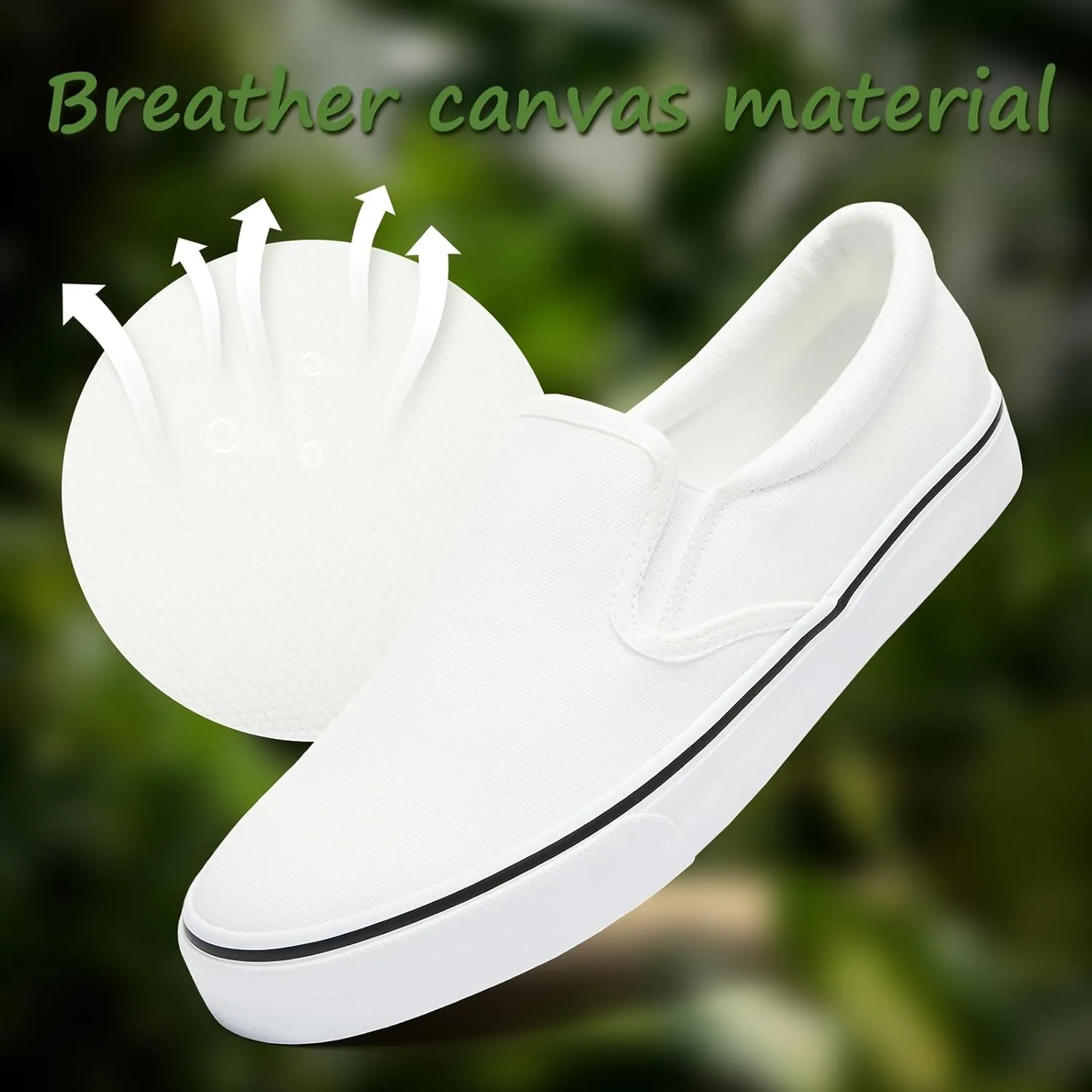 yageyan Mens Slip on Sneakers Loafers Shoes Canvas Black Shoes Canvas Blue Casual Fashion Shoes