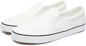yageyan Mens Slip on Sneakers Loafers Shoes Canvas Black Shoes Canvas Blue Casual Fashion Shoes
