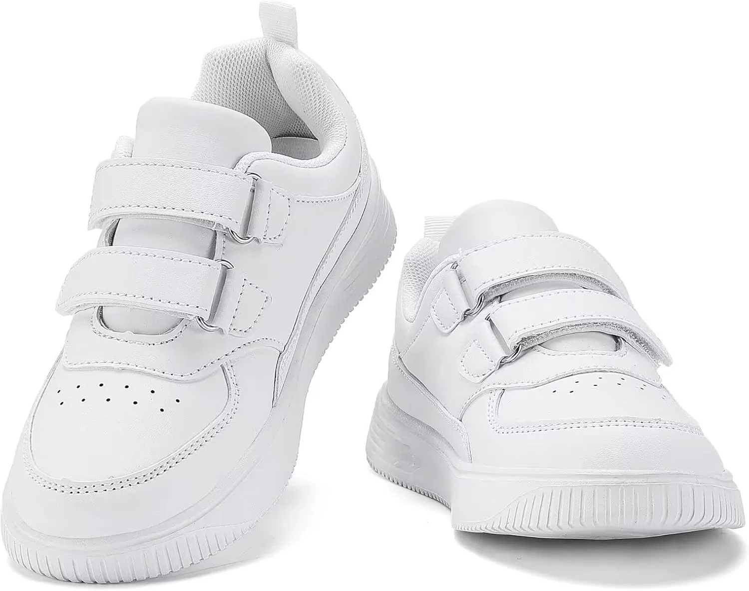 YAVY Unisex-Child Sneakers Boys Girls Running Leather Sneakers Breathable Mesh Athletic Shoes Lightweight Kids Walking Shoes