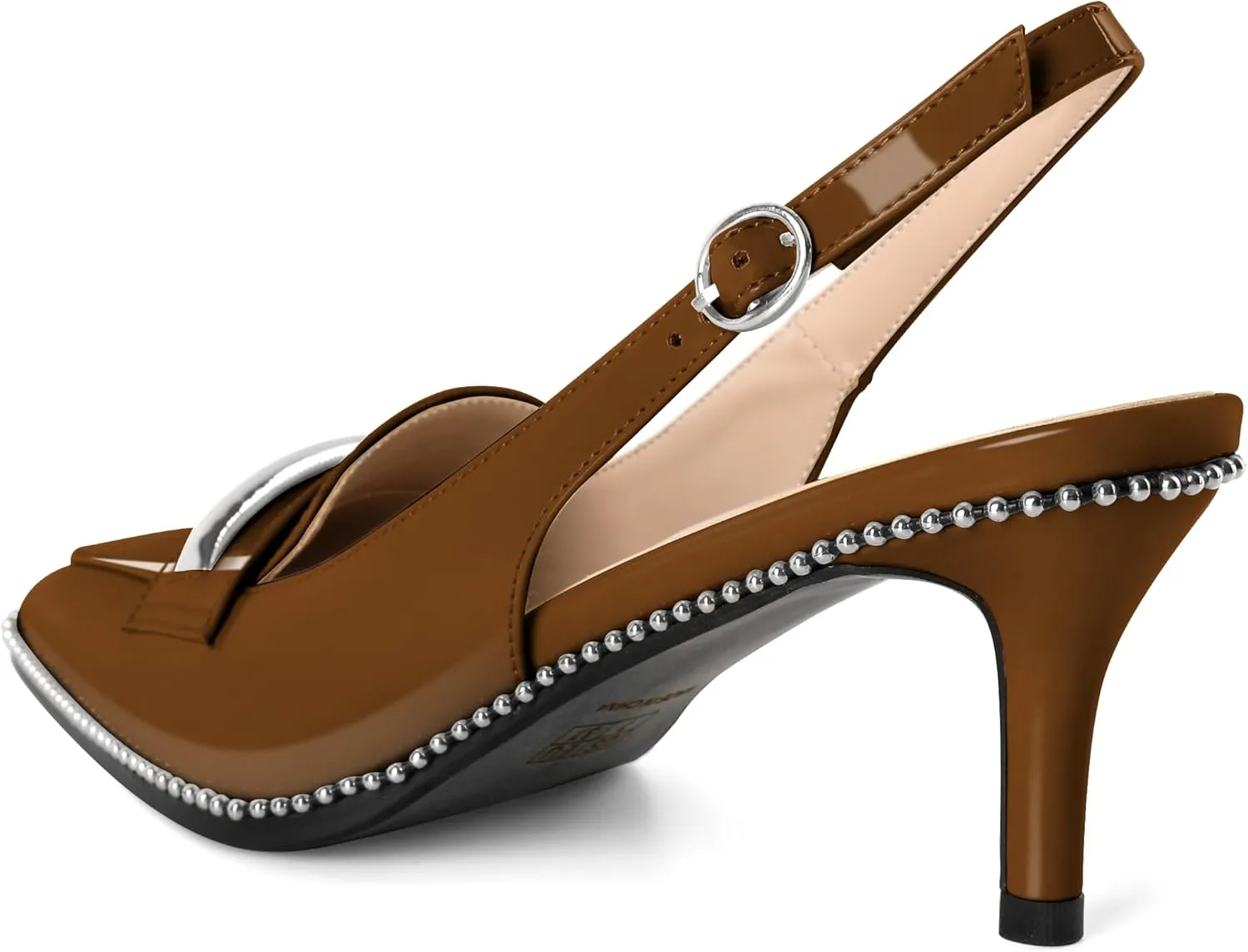 YODEKS Women's Slingback Heels Pointed Toe Low Heel 2.5" Loafers Shoes Size 5-13