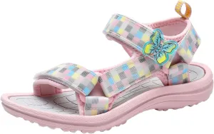 YUKTOPA Kids Girls Summer Outdoor Sandals Open Toe Beach Sports Sandals Water Shoes（Toddler/Little kid/Big Kid）