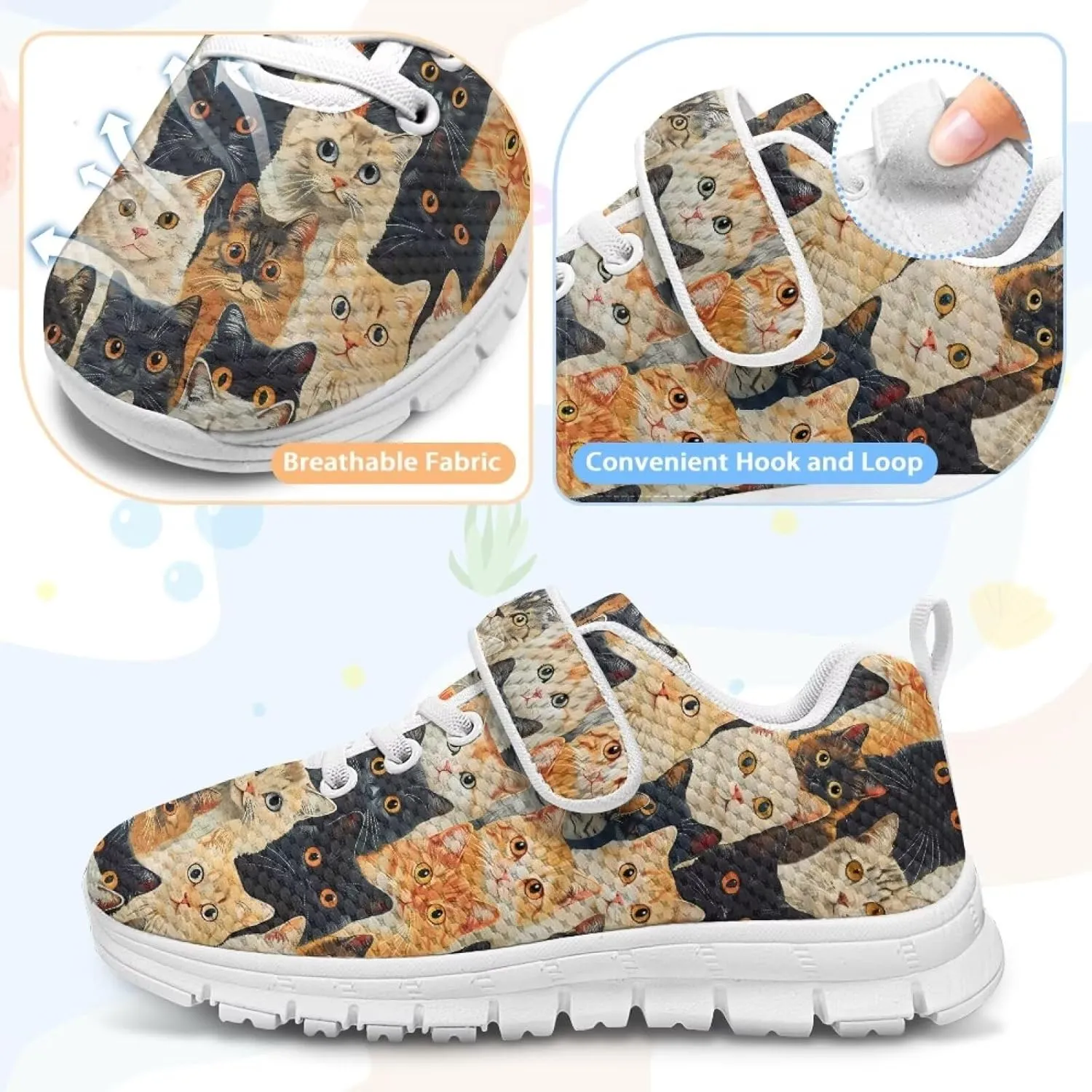 Yzaoxia Little/Big Kids Tennis Shoes Boys Girls Sneakers Sport Shoes